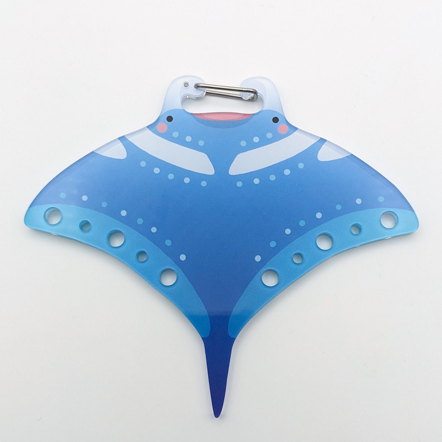 Kailua the Manta Ray - Acrylic Carabiner