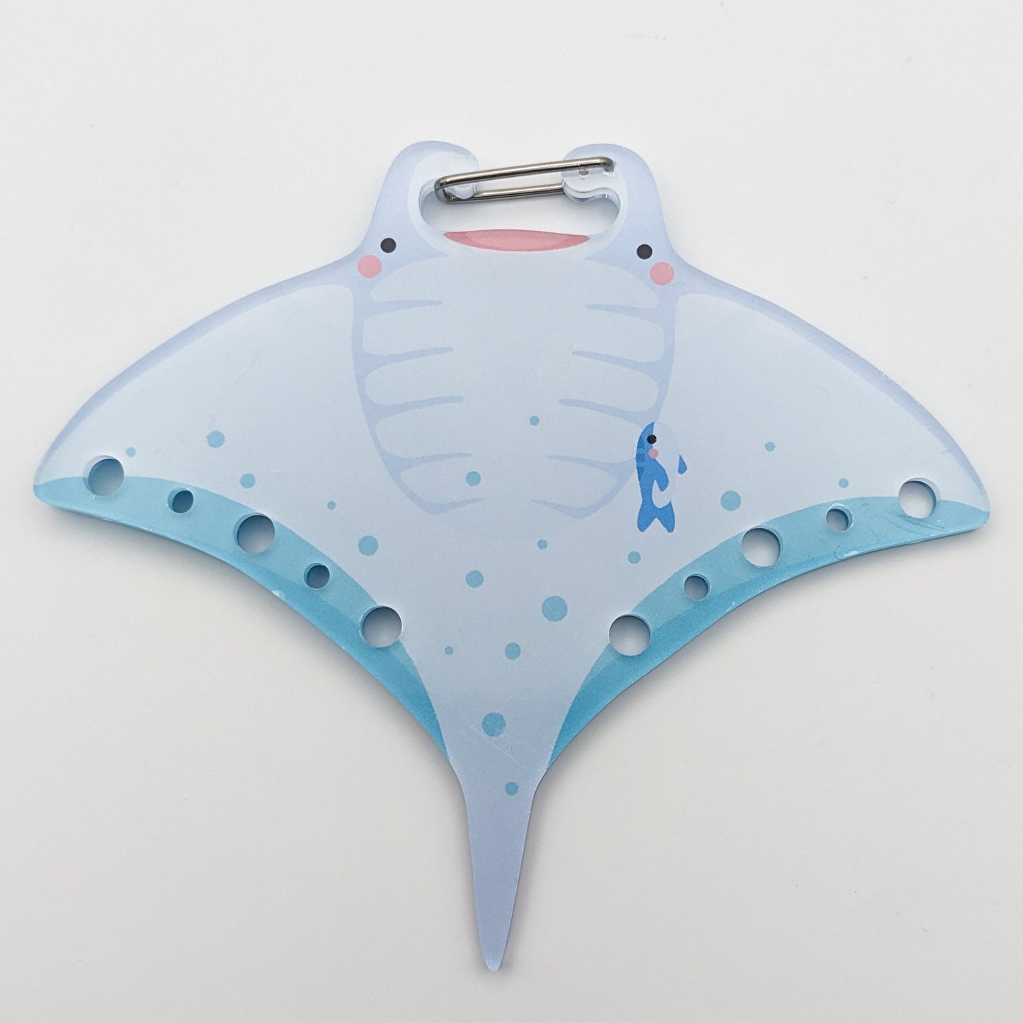 Kailua the Manta Ray - Acrylic Carabiner