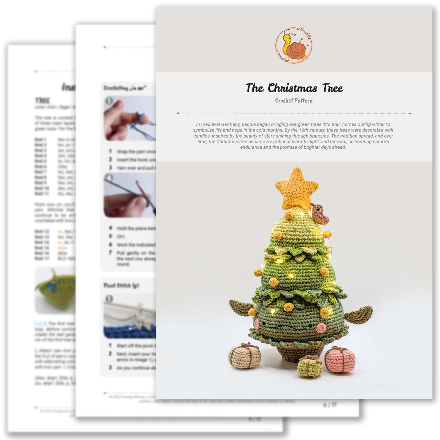Weihnachtsbaum - Digitale Häkelanleitung