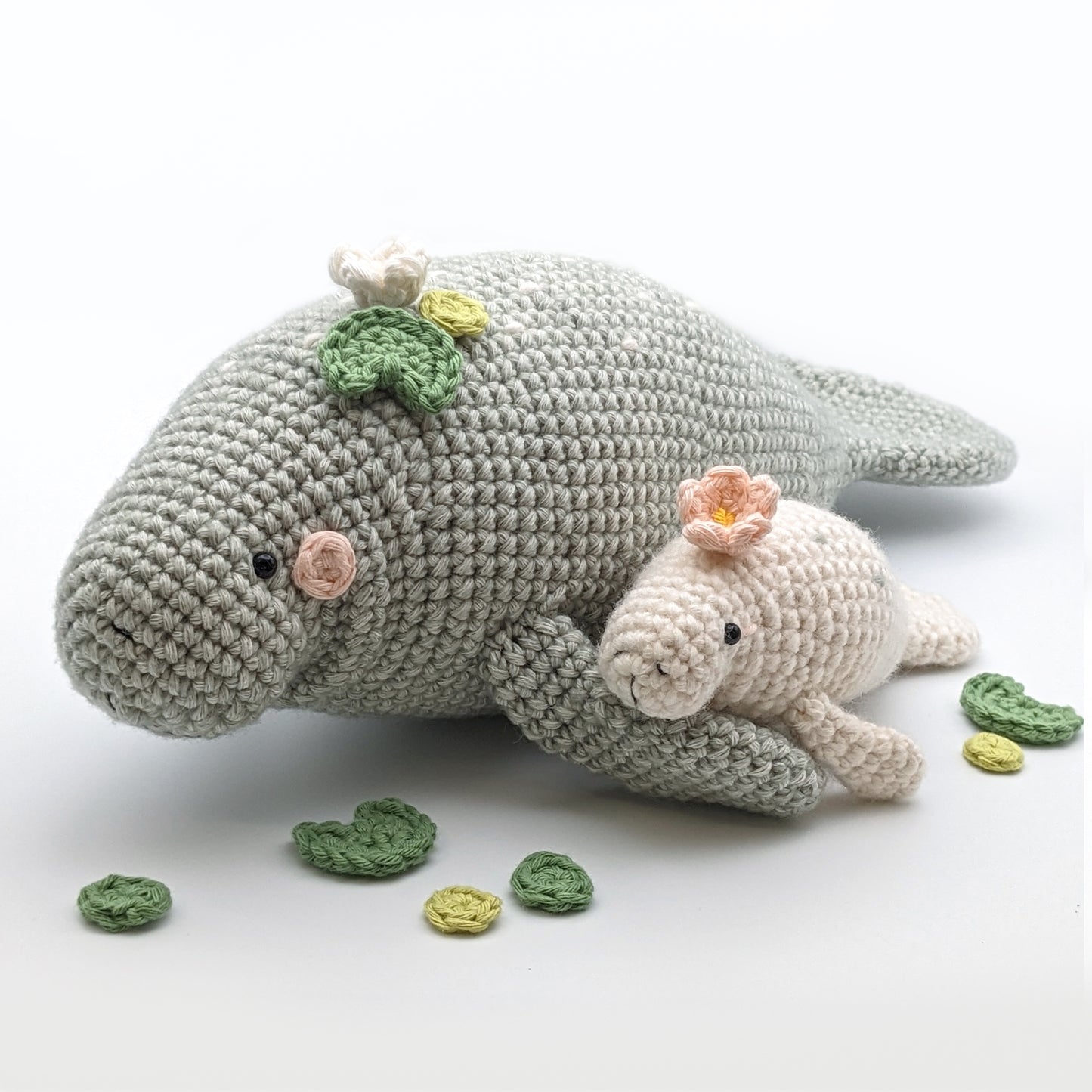 Tater & Toffel the Manatees - Physical Crochet Pattern