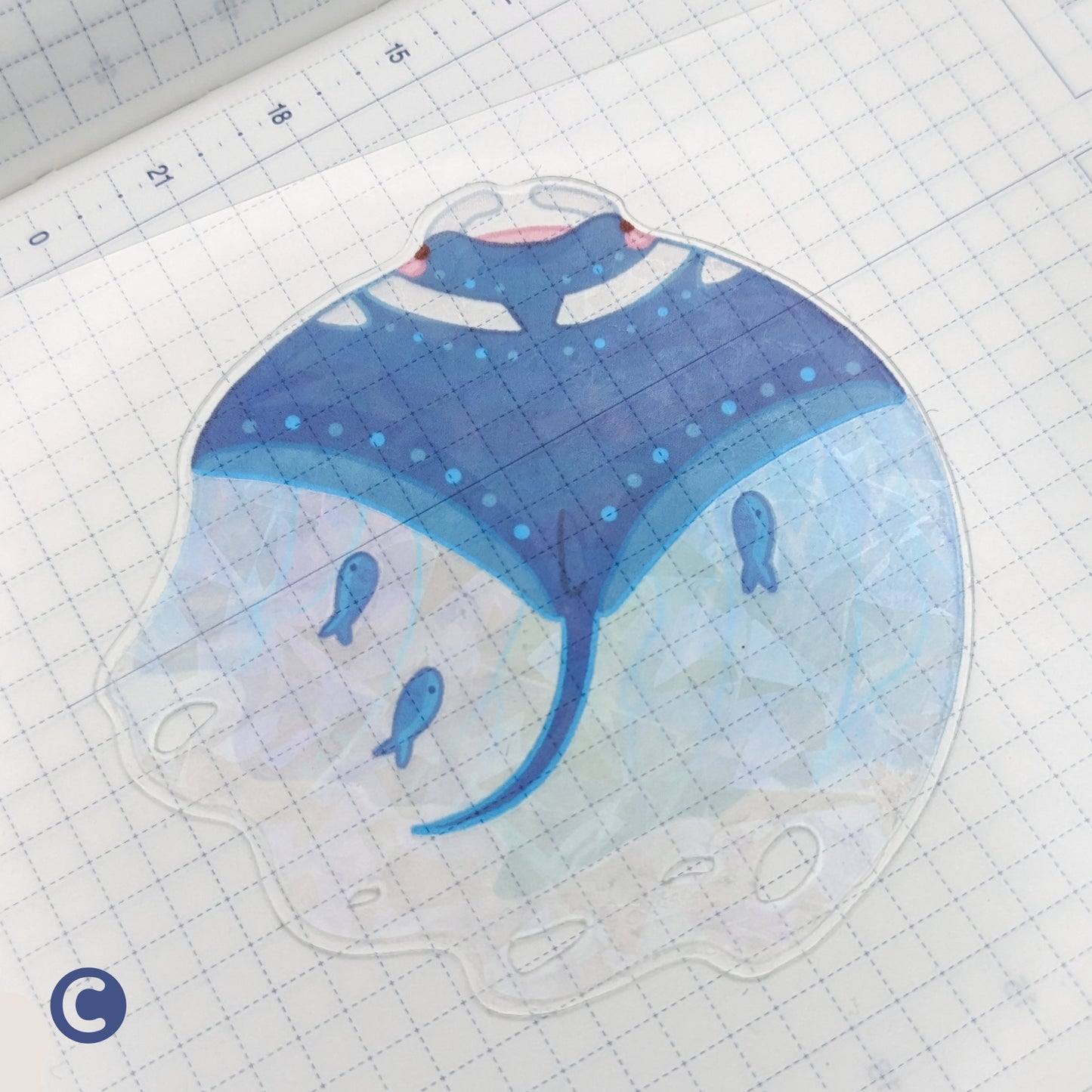 Kailua the Manta Ray - Vinyl Sticker