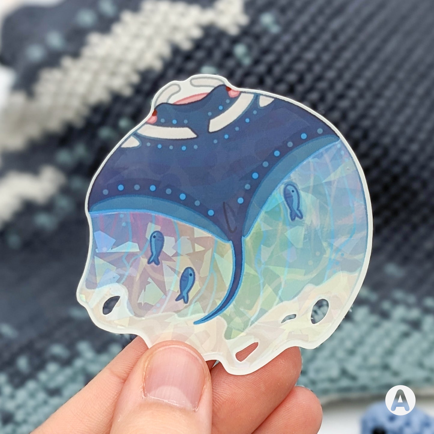 Kailua the Manta Ray - Vinyl Sticker