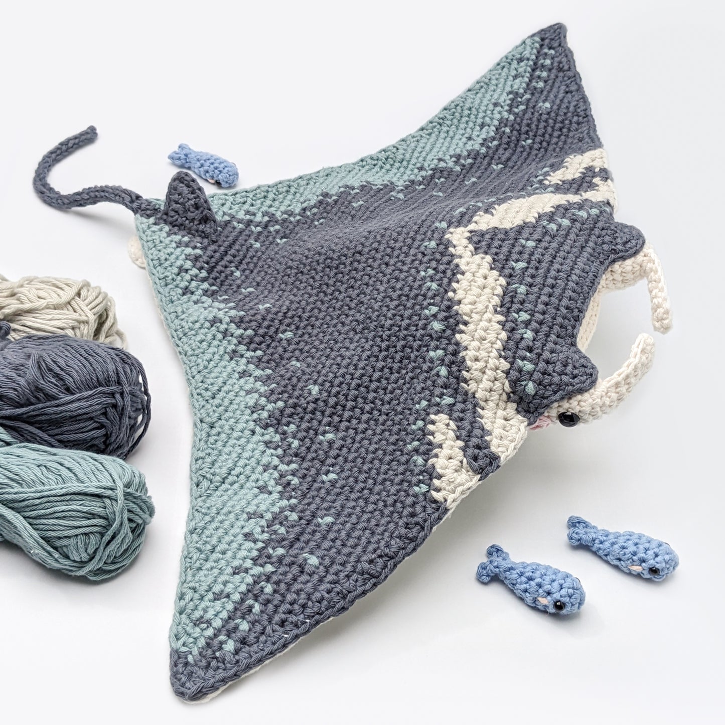 Kailua the Manta Ray - Physical Crochet Pattern