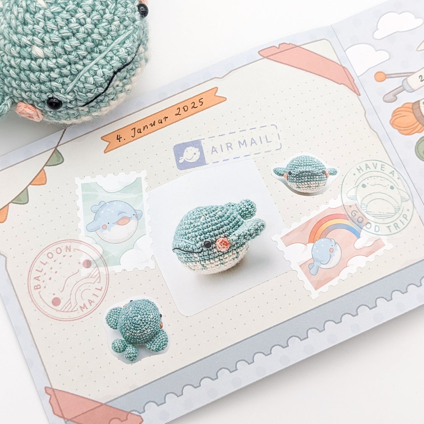 Balloon Journey Postmarks - Washi Sticker Sheet