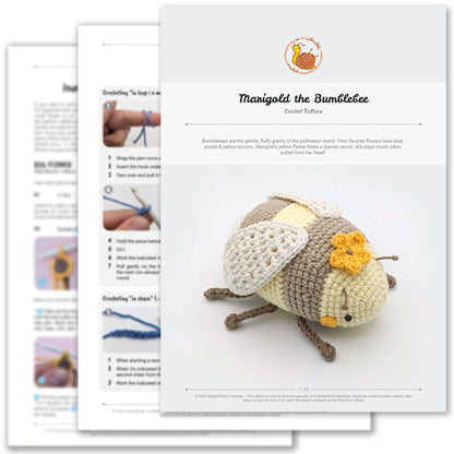 Marigold the Bumblebee - Digital Crochet Pattern