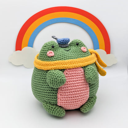 Captain Froggie & Baby Whale Shark - Digital Crochet Pattern