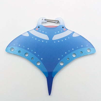 Kailua the Manta Ray - Acrylic Carabiner