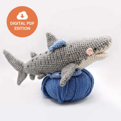 Nikki the Tiger Shark - Digital Crochet Pattern