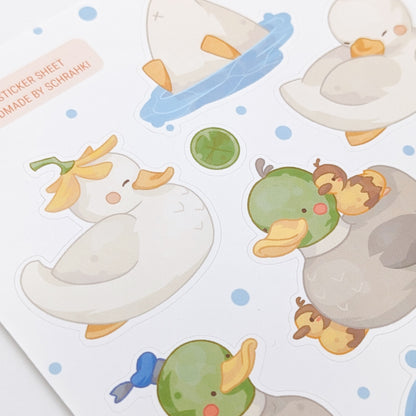 Enten - Vinyl Stickerbogen