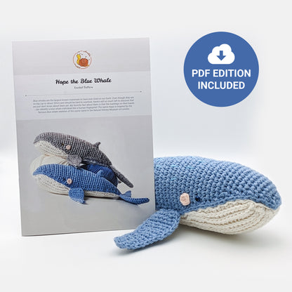 Hope the Blue Whale - Physical Crochet Pattern