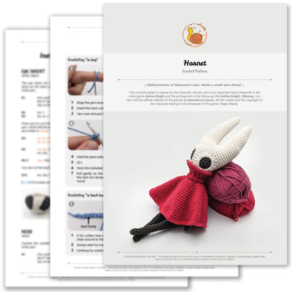 Hornet von « Hollow Knight: Silksong » - Digitale Häkelanleitung