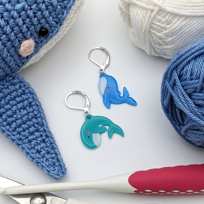 Hope the Blue Whale - Stitch Marker (1x)