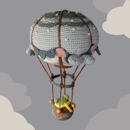 Walhai Ballon & Captain Froggie - Broschierte Häkelanleitung