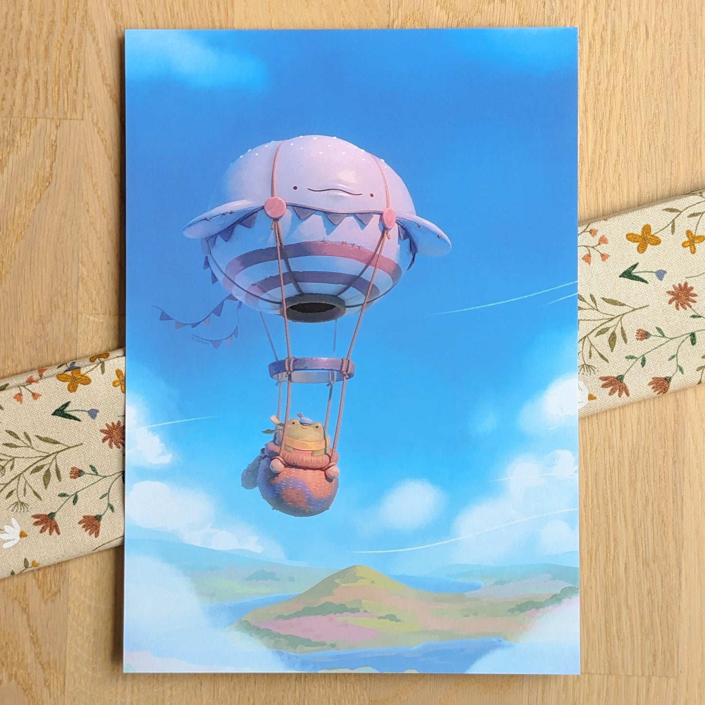 Ballonreise - Kunstdruck (A4)