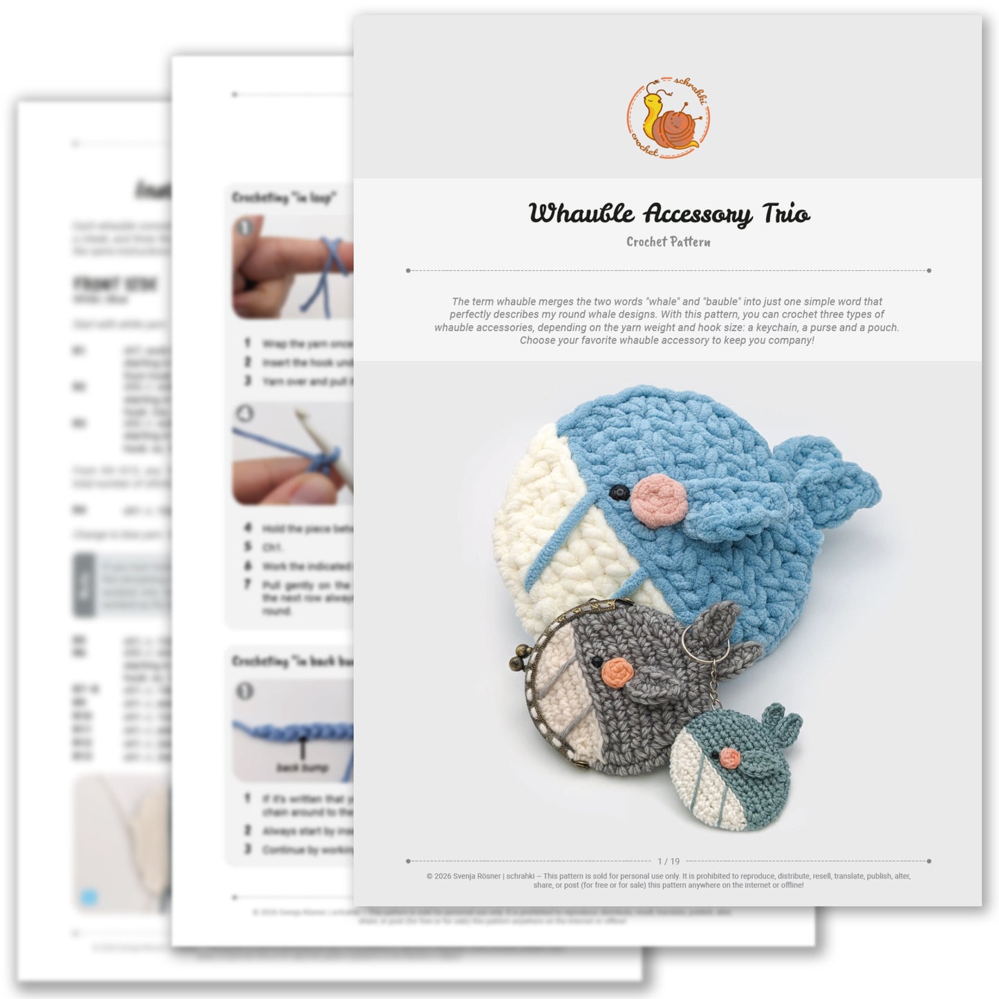 Whauble Accessory Trio - Digital Crochet Pattern