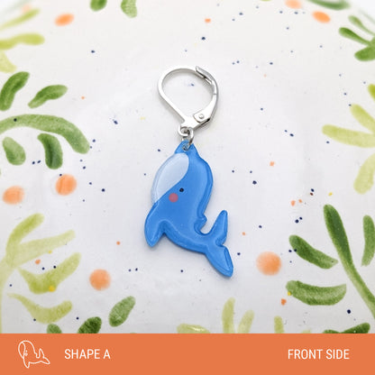 Hope the Blue Whale - Stitch Marker (1x)