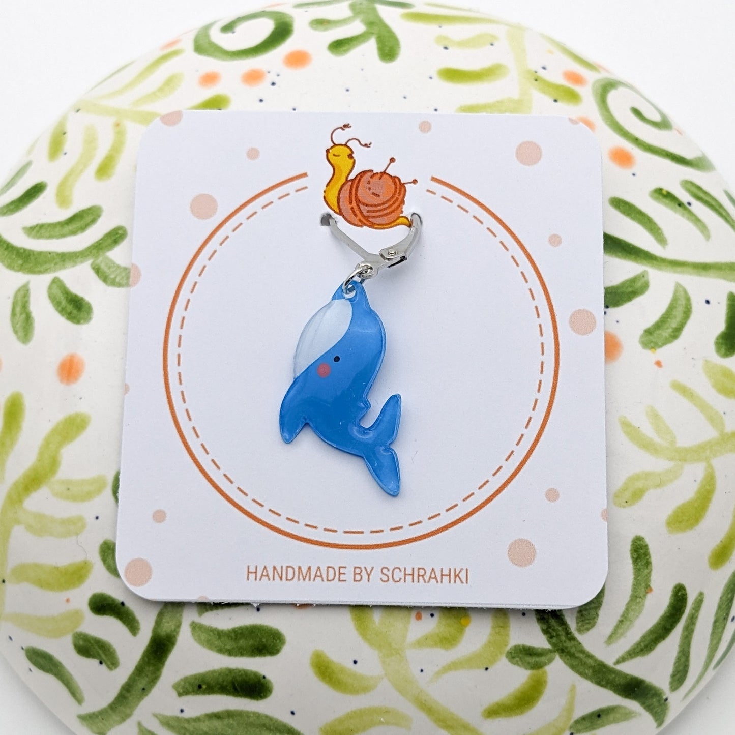 Hope the Blue Whale - Stitch Marker (1x)