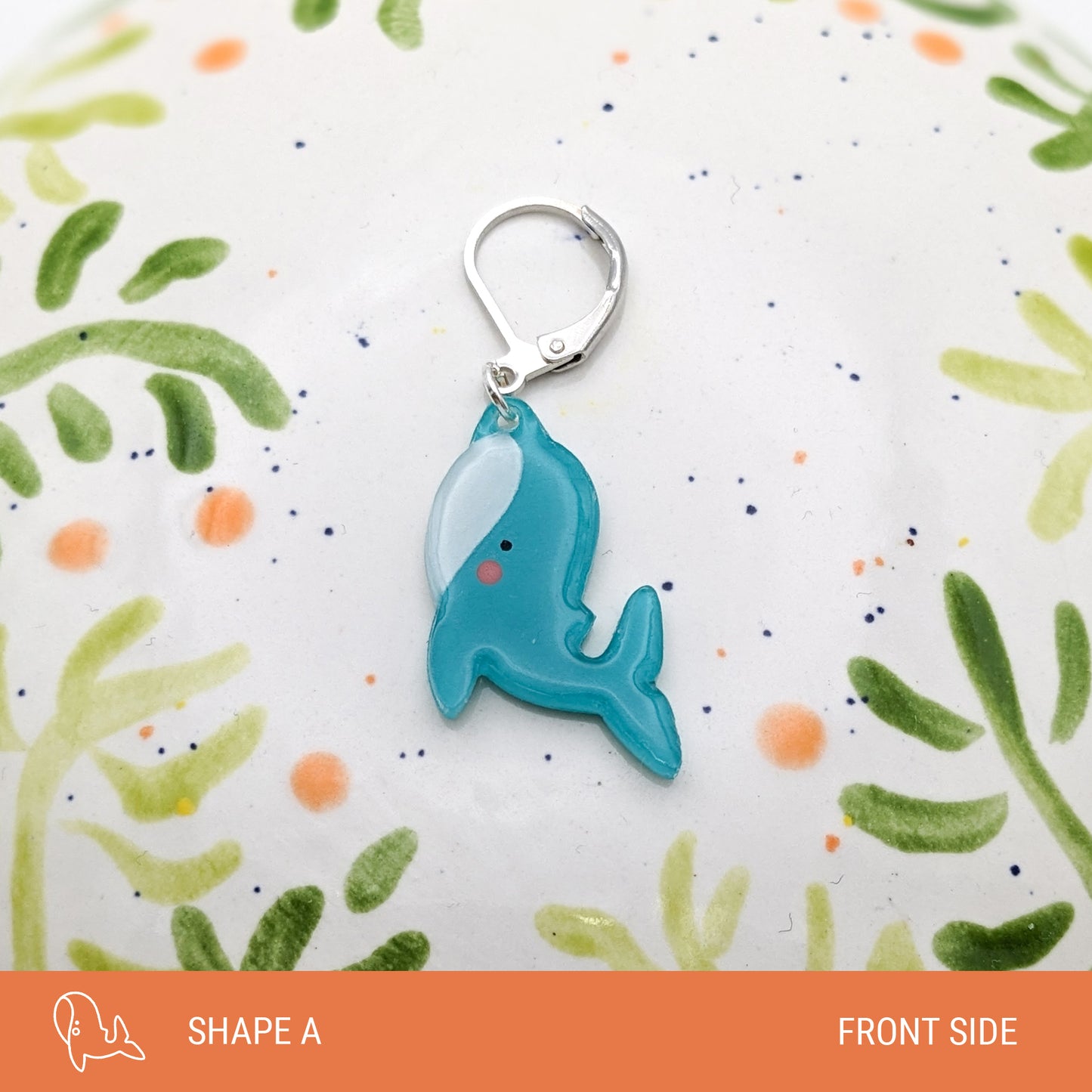 Hope the Blue Whale - Stitch Marker (1x)