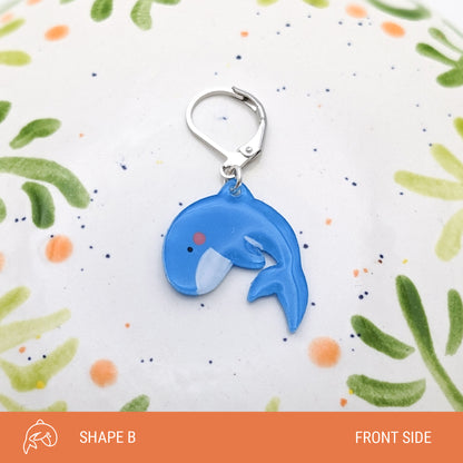 Hope the Blue Whale - Stitch Marker (1x)