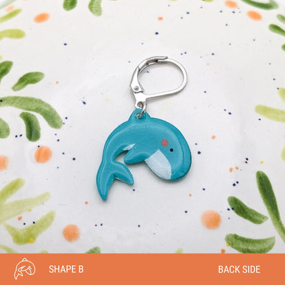 Hope the Blue Whale - Stitch Marker (1x)