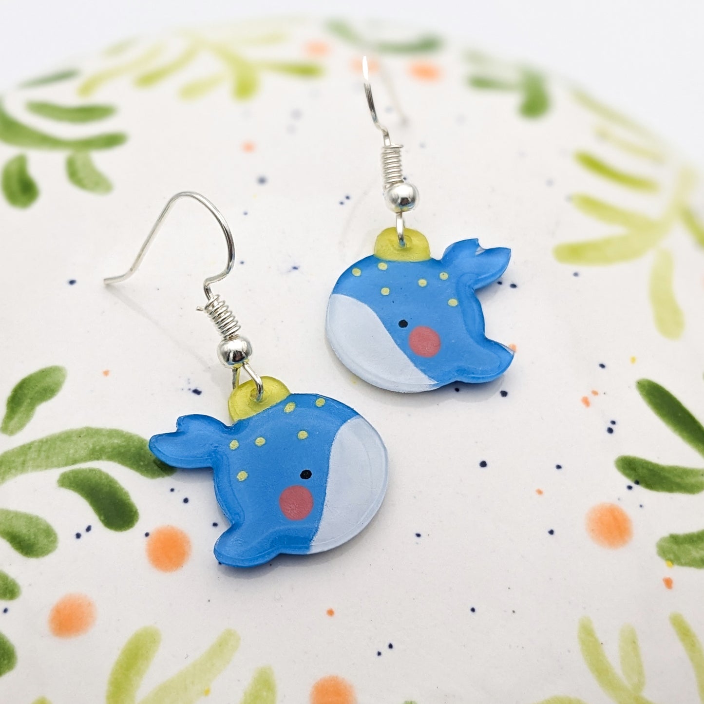 Whale Bauble - French Hook Earrings