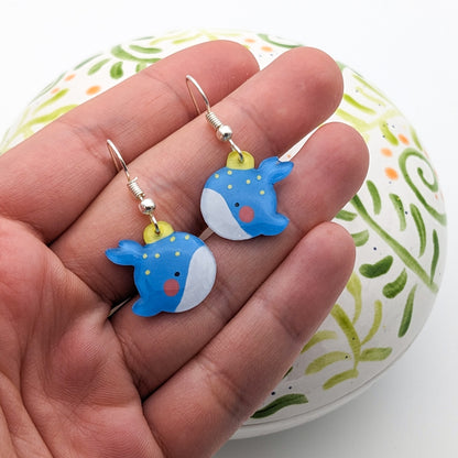 Whale Bauble - French Hook Earrings