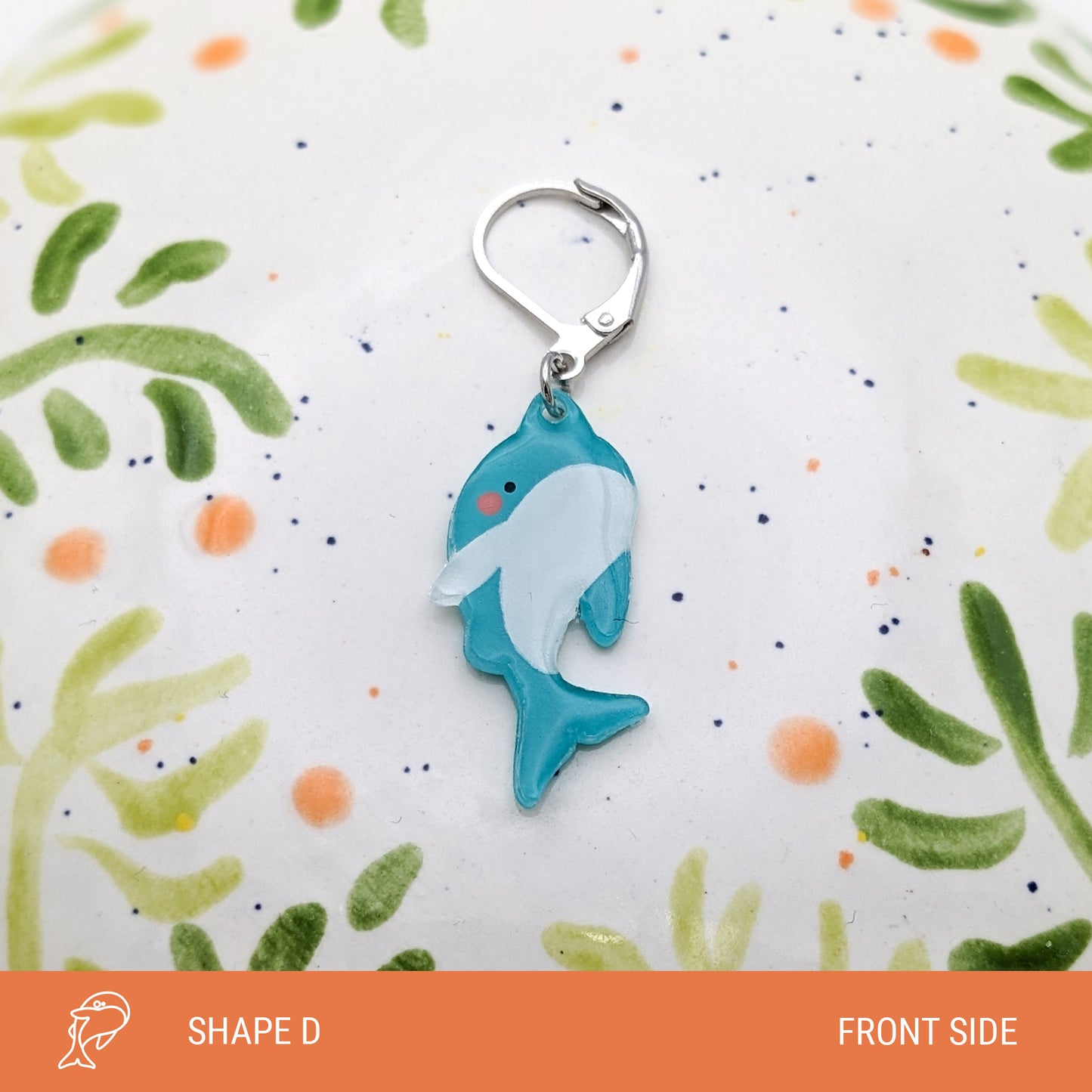 Hope the Blue Whale - Stitch Marker (1x)