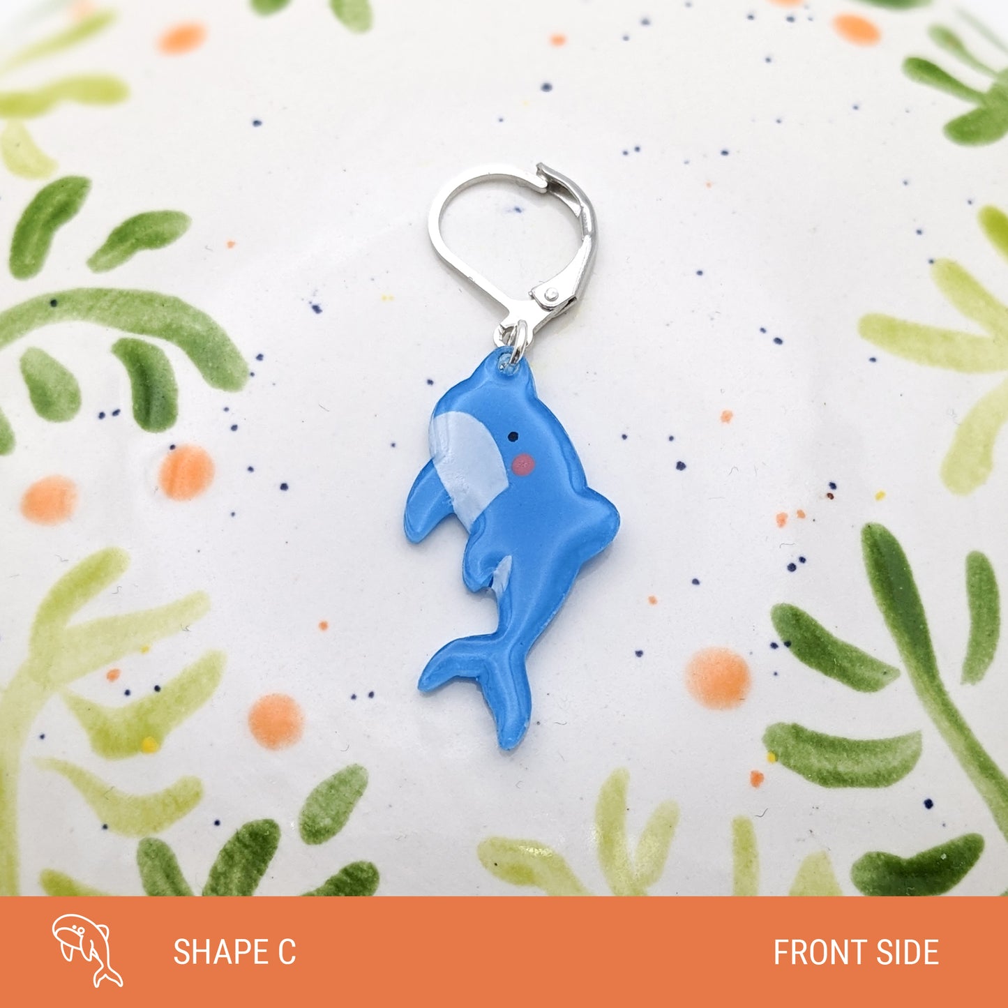 Hope the Blue Whale - Stitch Marker (1x)