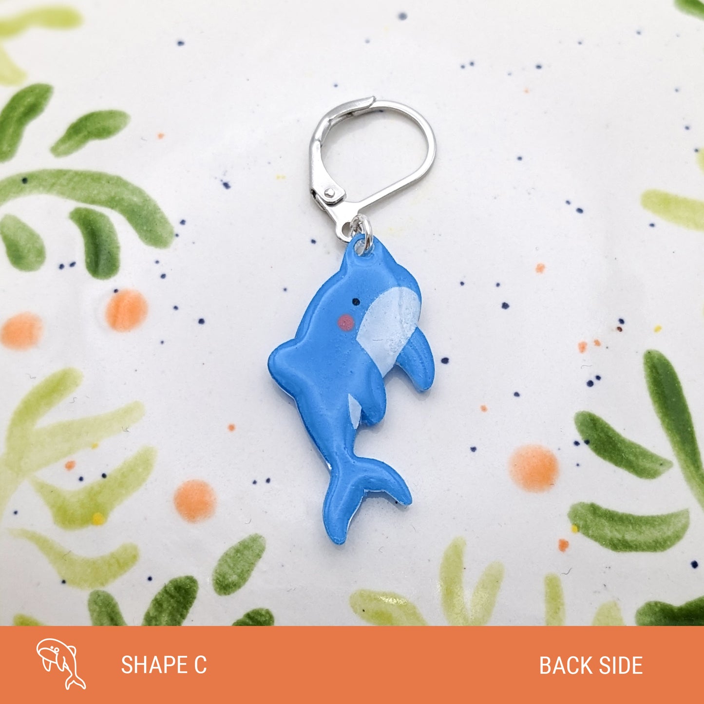 Hope the Blue Whale - Stitch Marker (1x)