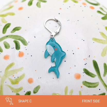 Hope the Blue Whale - Stitch Marker (1x)