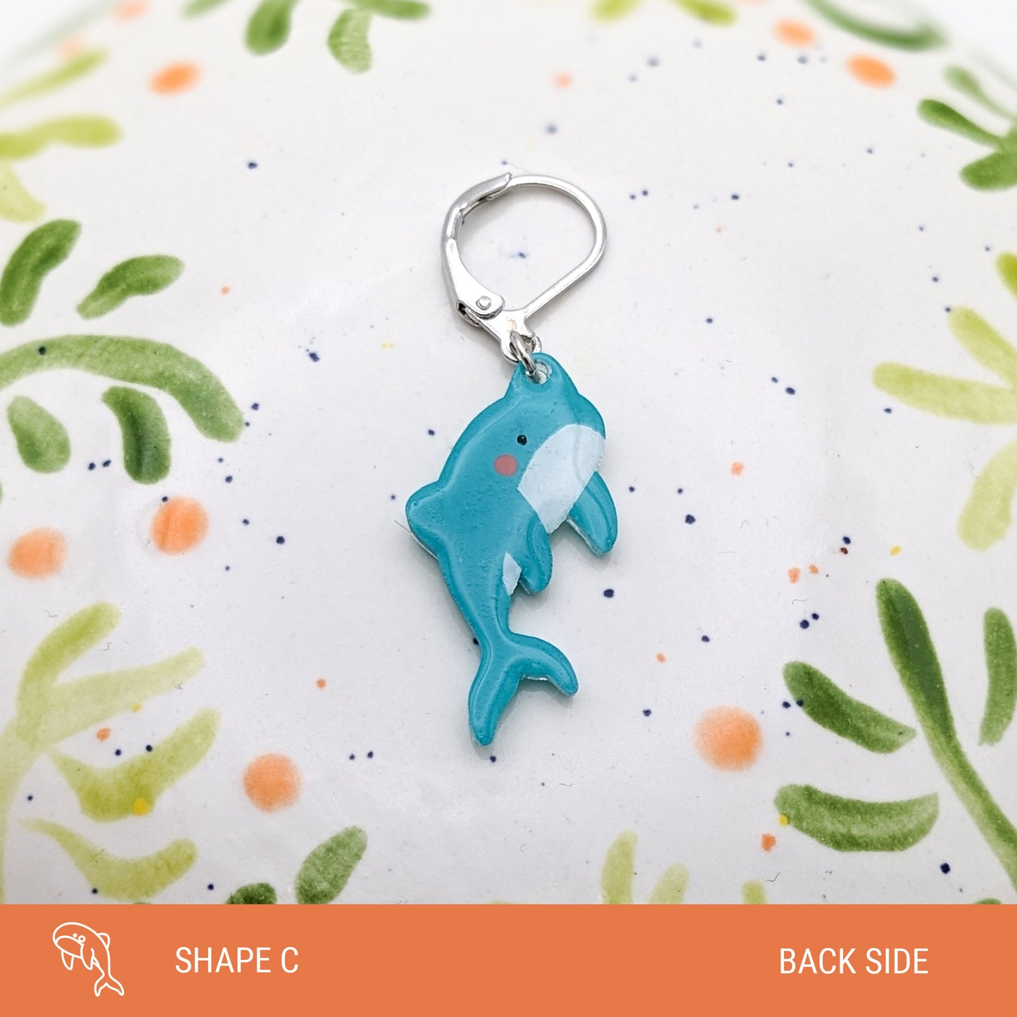 Hope the Blue Whale - Stitch Marker (1x)