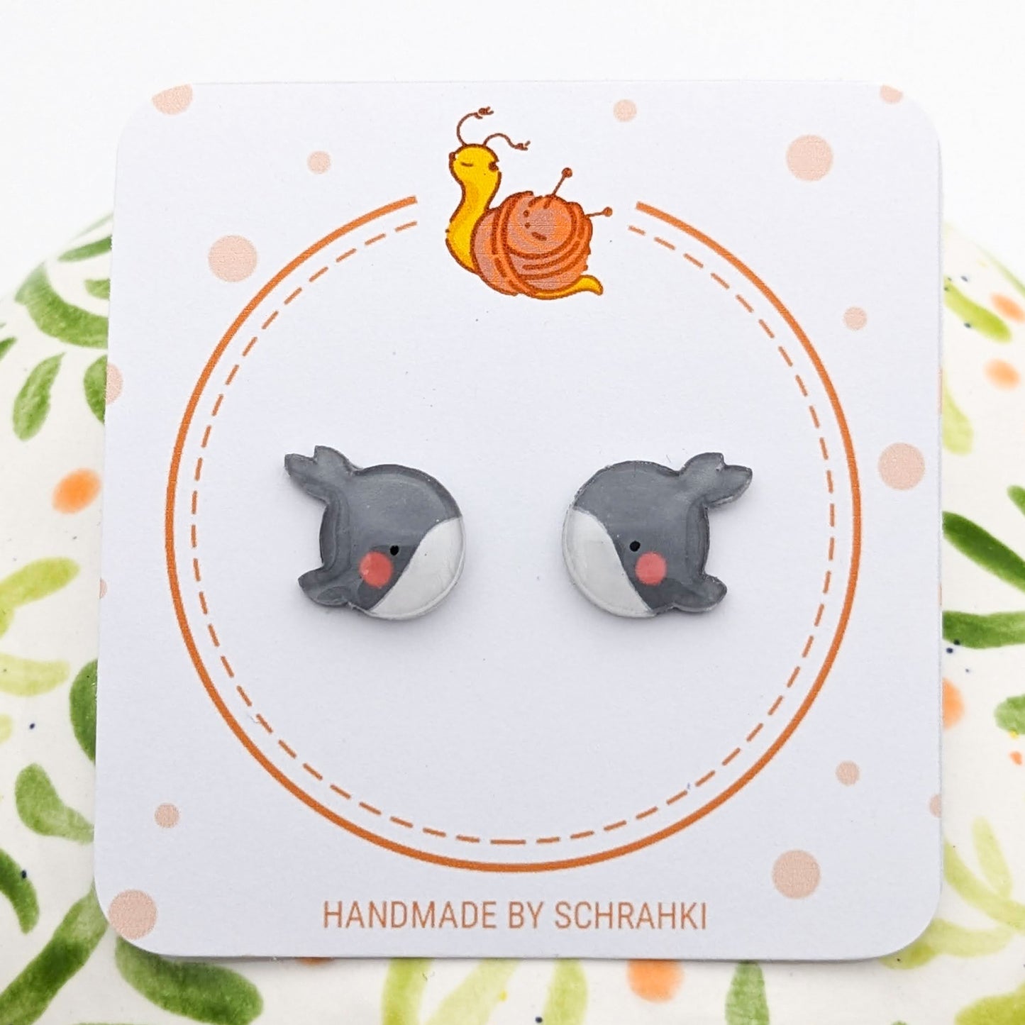 Whale Bauble - Stud Earrings