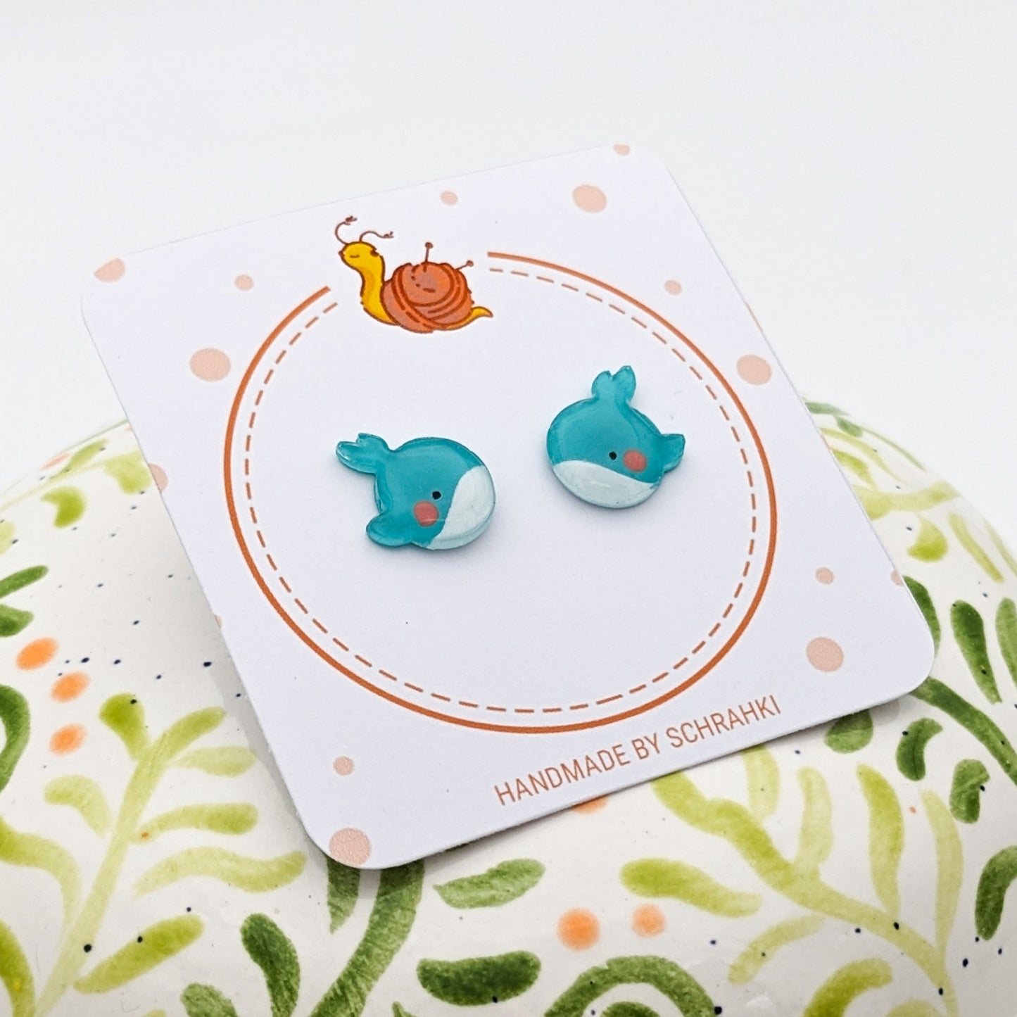 Whale Bauble - Stud Earrings