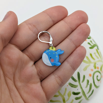 Whale Bauble - Stitch Marker (1x)