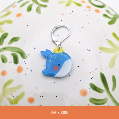 Whale Bauble - Stitch Marker (1x)