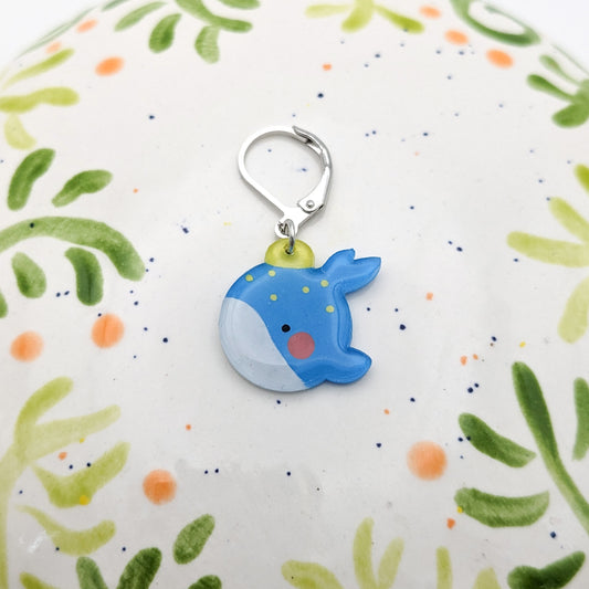 Whale Bauble - Stitch Marker (1x)