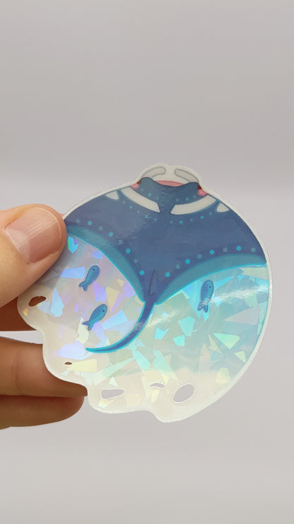 Kailua the Manta Ray - Vinyl Sticker
